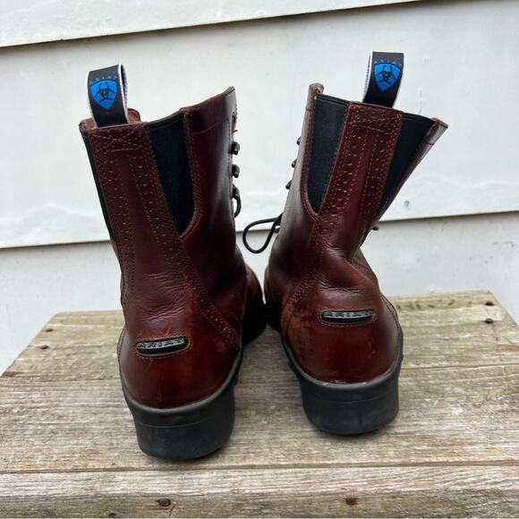 Y2K Ariat Cobalt Roper Oxford Ankle Roper Cowboy Boots Brown Leather 10.5 D - Picture 4 of 7
